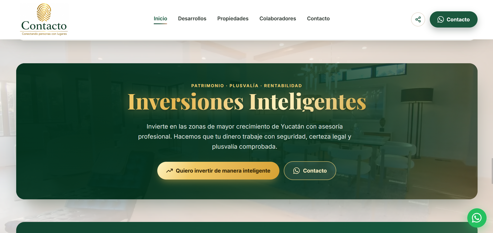 Contacto — about section