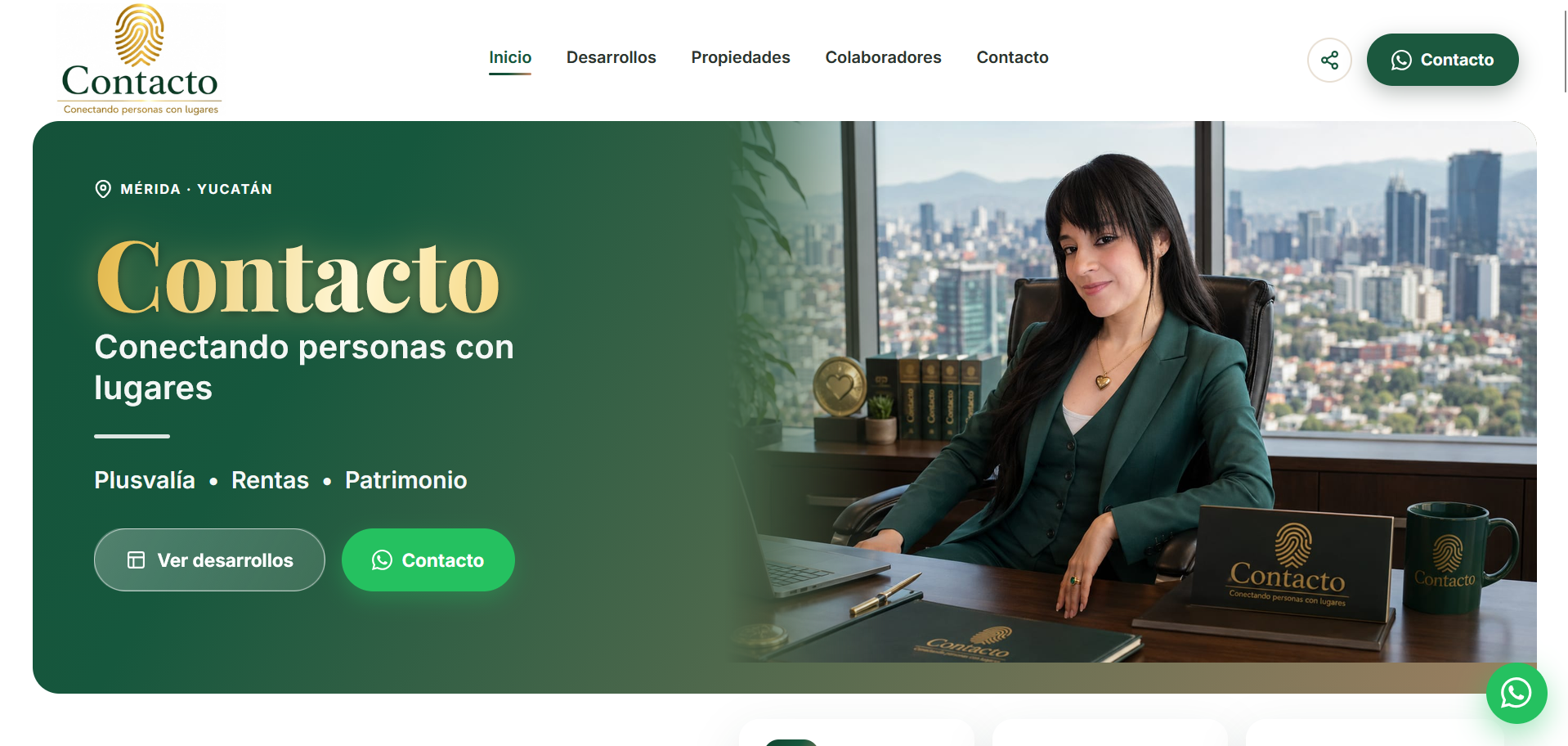 Contacto — homepage